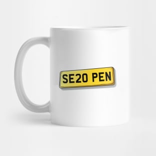 SE20 PEN Number Plate Mug